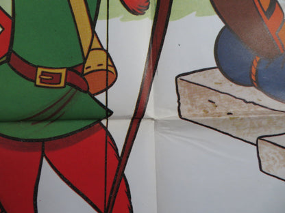ROBIN HOOD ITALIAN 4 FOGLIO POSTER DISNEY PETER USTINOV TERRY THOMAS 1974 Rendezvous Cinema Movie posters