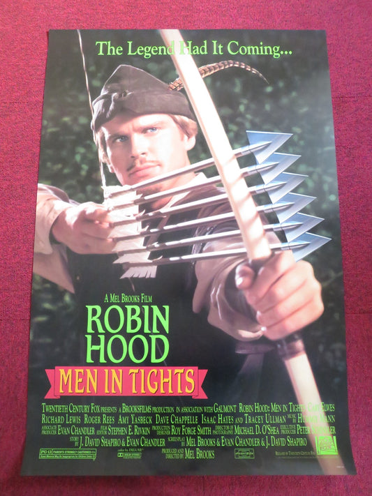 ROBIN HOOD: MEN IN TIGHTS US ONE SHEET ROLLED POSTER CARY ELWES R. LEWIS 1993 Rendezvous Cinema Movie posters