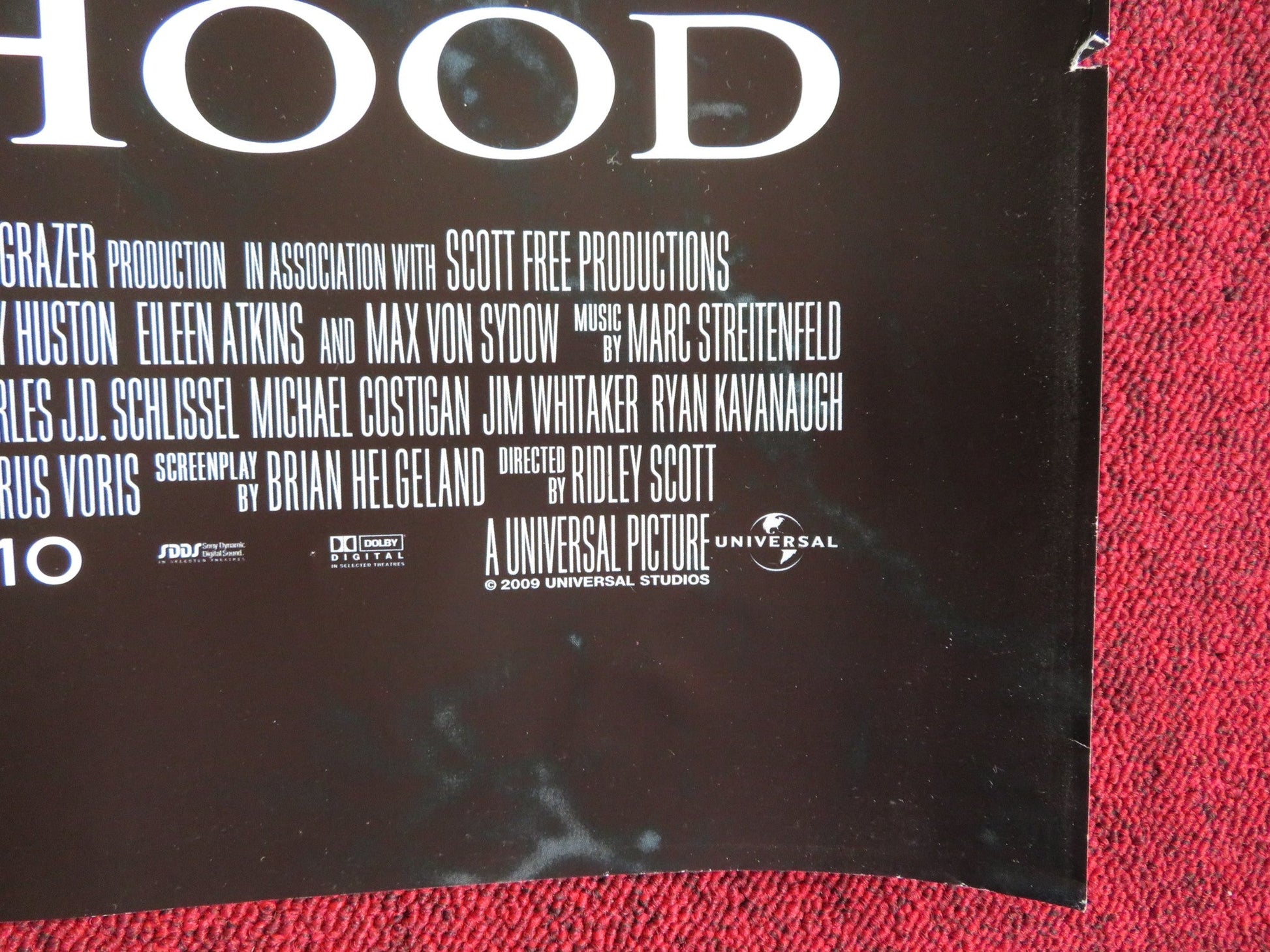 ROBIN HOOD UK QUAD (30"x 40") ROLLED POSTER RUSSELL CROWE CATE BLANCHETT 2010 Rendezvous Cinema Movie posters