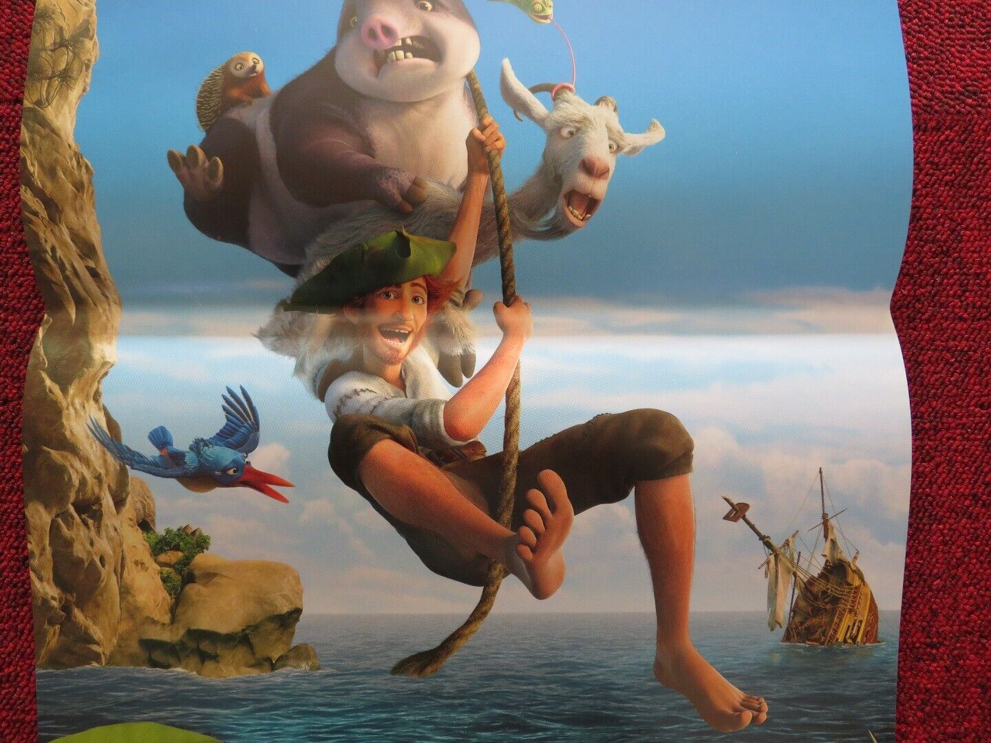 ROBINSON CRUSOE / the wild life ITALIAN LOCANDINA (26.5"x12.5") POSTER 2015 - Rendezvous Cinema