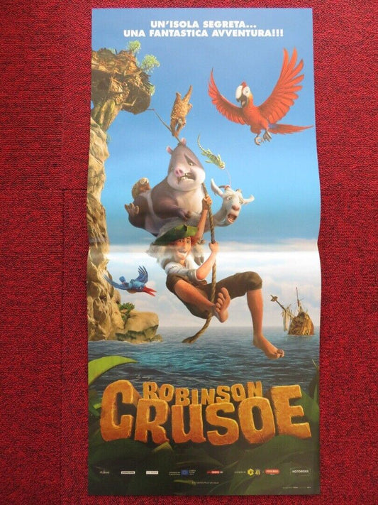 ROBINSON CRUSOE / the wild life ITALIAN LOCANDINA (26.5"x12.5") POSTER 2015 - Rendezvous Cinema