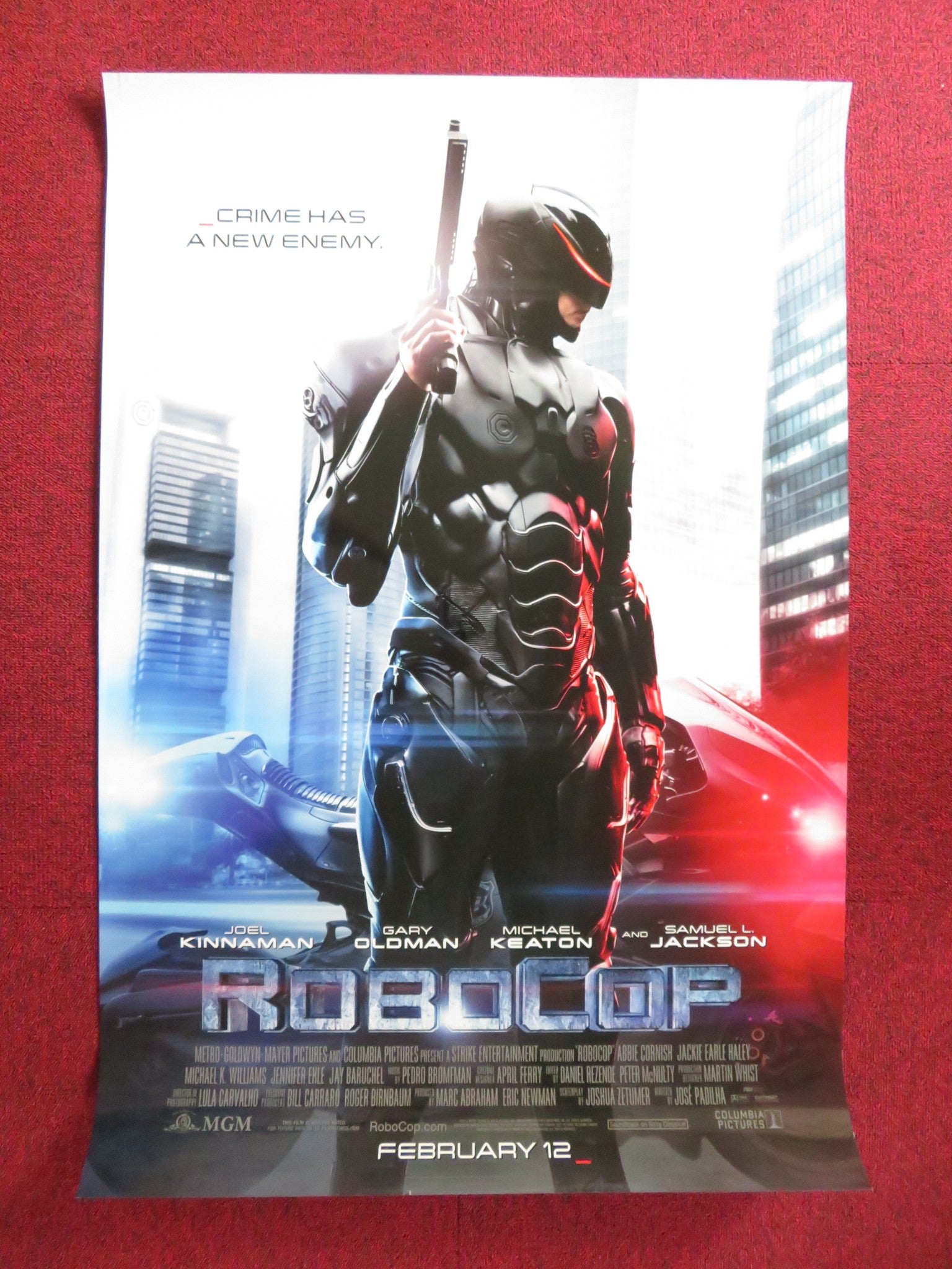 ROBOCOP US ONE SHEET ROLLED POSTER MICHAEL KEATON GARY OLDMAN 2014 Rendezvous Cinema Movie posters