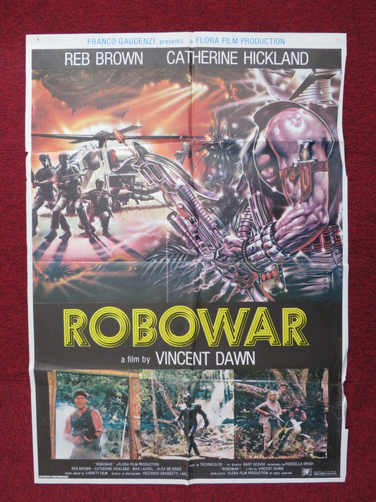 ROBOWAR FOLDED LEBANESE POSTER REP BROWN CATHERINE HICKLAND 1988 Rendezvous Cinema Movie posters