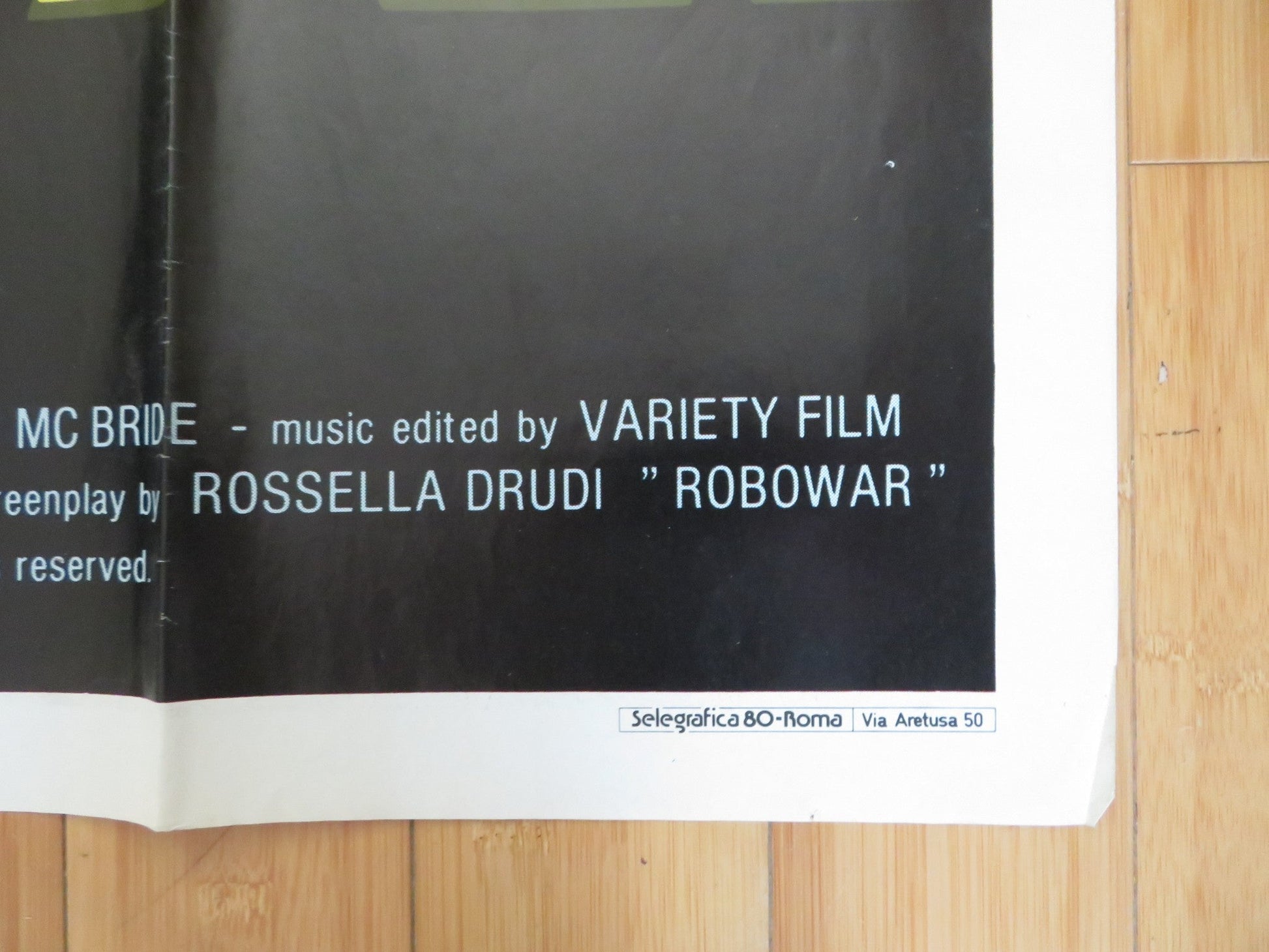 ROBOWAR ITALIAN 2 FOGLIO POSTER REB BROWN CATHERINE HICKLAND 1988 Rendezvous Cinema Movie posters