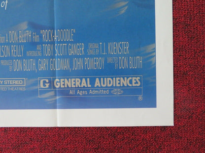 ROCK-A-DOODLE FOLDED US ONE SHEET POSTER GLEN CAMPBELL 1991 - Rendezvous Cinema