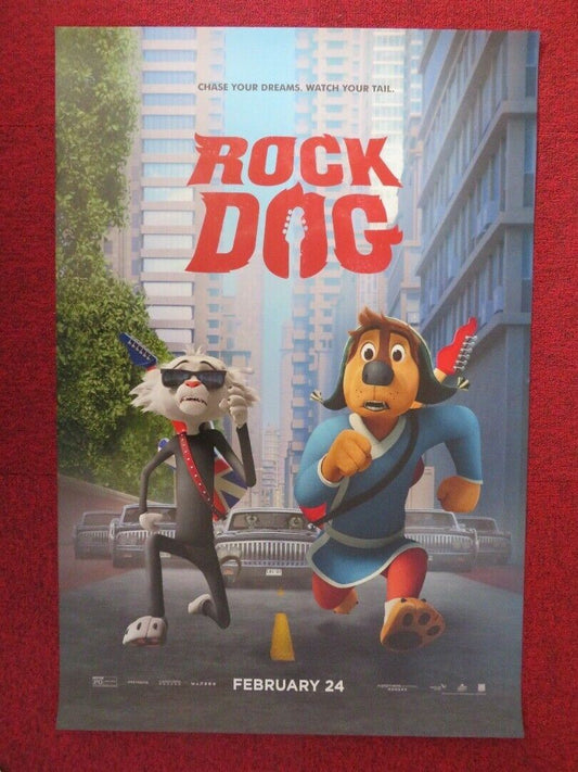 ROCK DOG US ONE SHEET ROLLED POSTER LUKE WILSON EDDIE IZZARD 2016 Movie posters