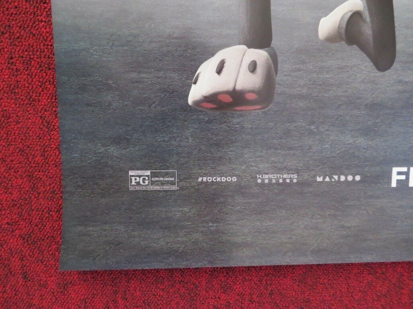 ROCK DOG US ONE SHEET ROLLED POSTER LUKE WILSON EDDIE IZZARD 2016 Movie posters