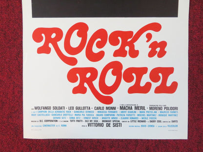 ROCK 'N' ROLL ITALIAN LOCANDINA POSTER RODOLFO BANCHELLI ROSARIA BICCICA 1978 Rendezvous Cinema Movie posters