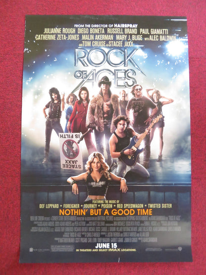 ROCK OF AGES US ONE SHEET ROLLED POSTER TOM CRUISE RUSSELL BRAND 2012 Rendezvous Cinema Movie posters