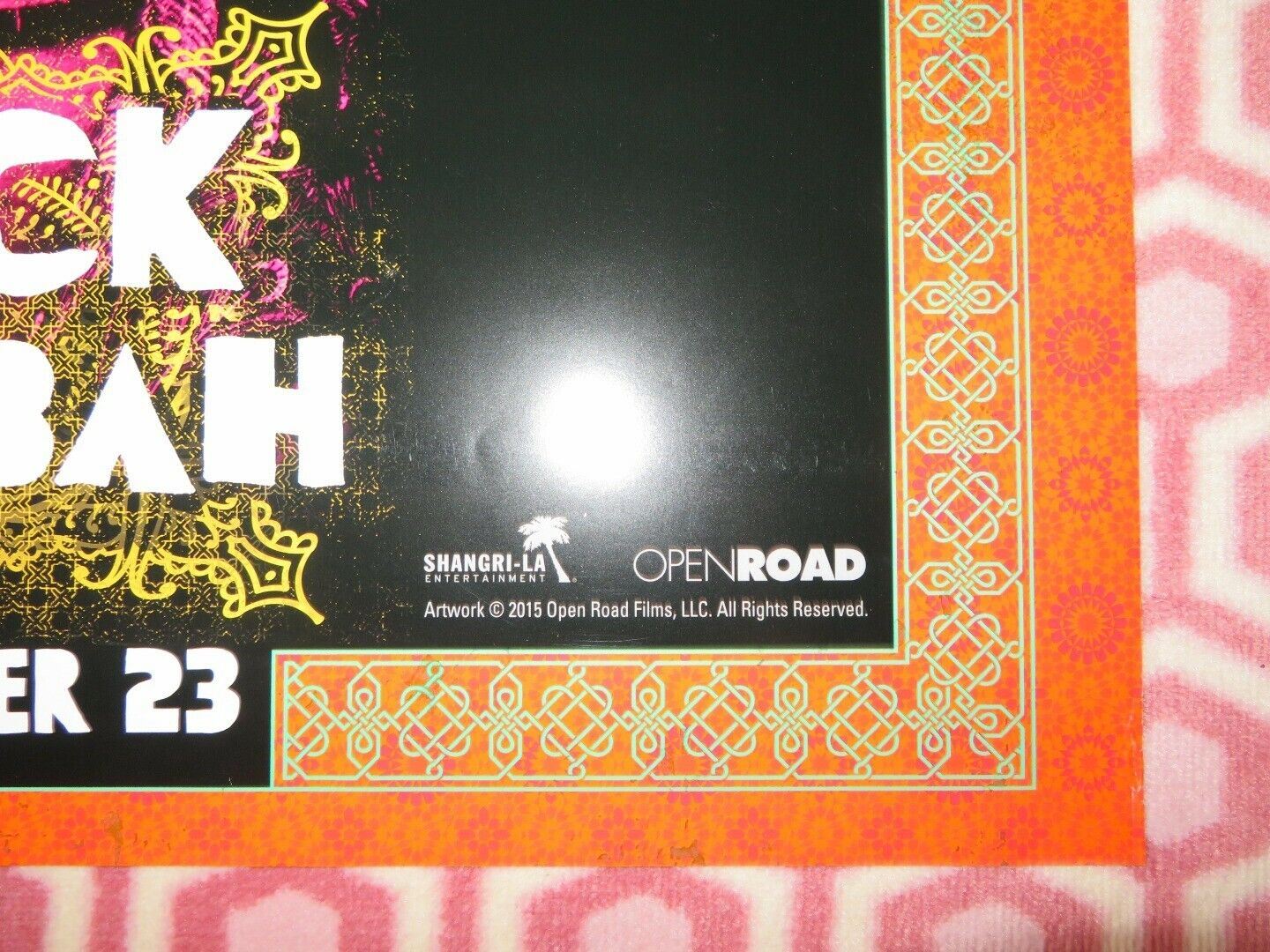 ROCK THE KASBAH US ONE SHEET ROLLED POSTER BILL MURRAY 2015 Movie posters