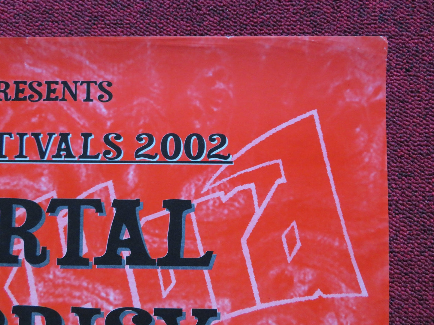 ROCKHARD PRESENTS NO MERCY FESTIVALS POSTER IMMORTAL HYPOCRISY VADER 2002 Rendezvous Cinema Movie posters