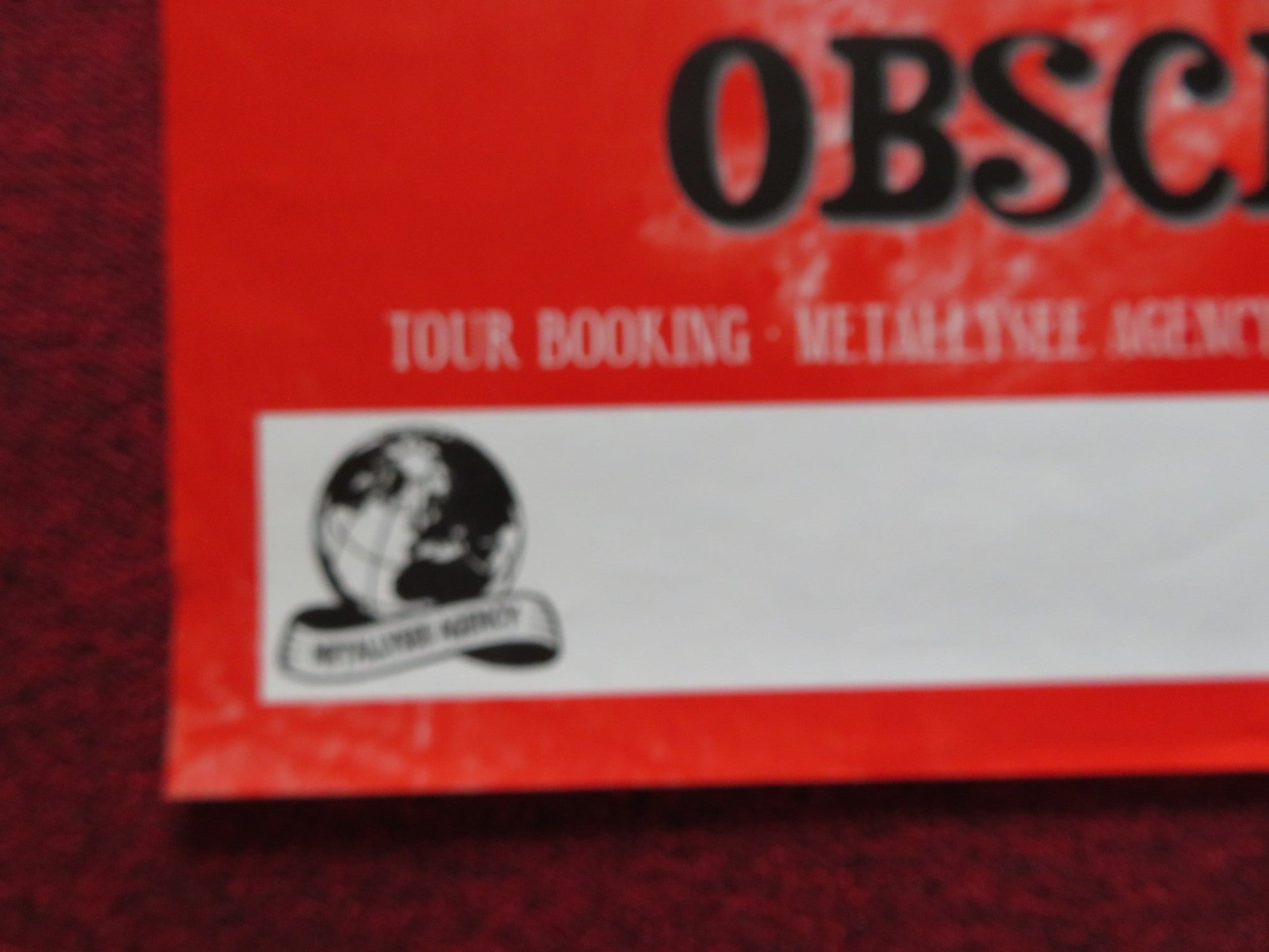 ROCKHARD PRESENTS NO MERCY FESTIVALS POSTER IMMORTAL HYPOCRISY VADER 2002 Rendezvous Cinema Movie posters