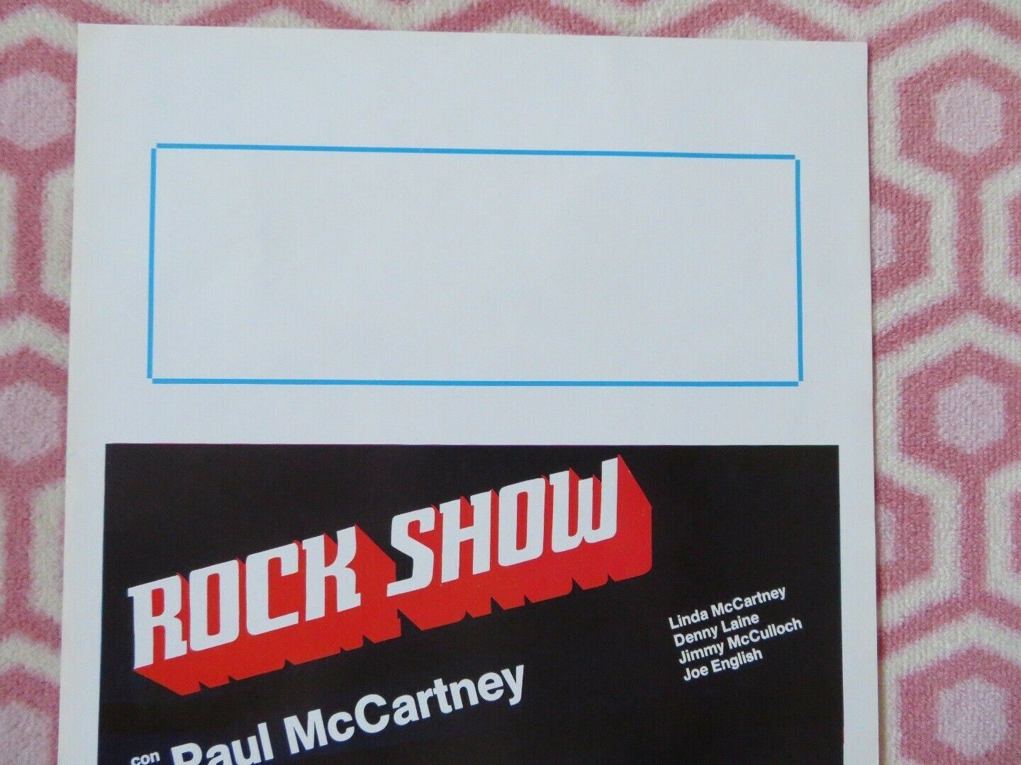 ROCKSHOW ITALIAN LOCANDINA (27.5"x13.5") POSTER PAUL MCCARTNEY 1982 - Rendezvous Cinema