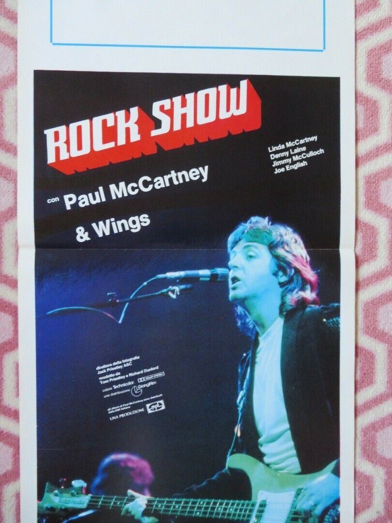 ROCKSHOW ITALIAN LOCANDINA (27.5"x13.5") POSTER PAUL MCCARTNEY 1982 - Rendezvous Cinema