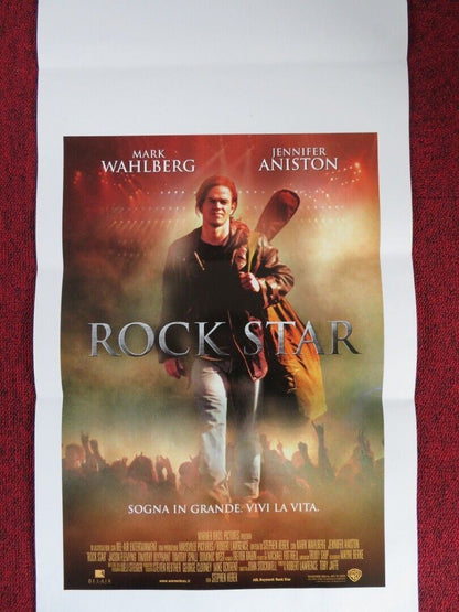 ROCKSTAR ITALIAN LOCANDINA (27.5"x13") POSTER M WAHLBERG J ANISTON 2001 Movie posters