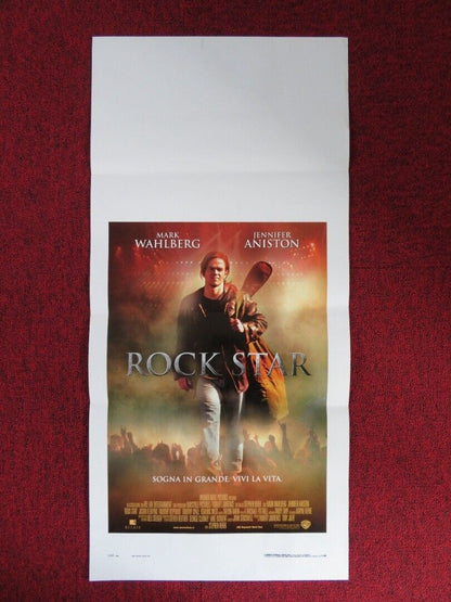 ROCKSTAR ITALIAN LOCANDINA (27.5"x13") POSTER M WAHLBERG J ANISTON 2001 Movie posters
