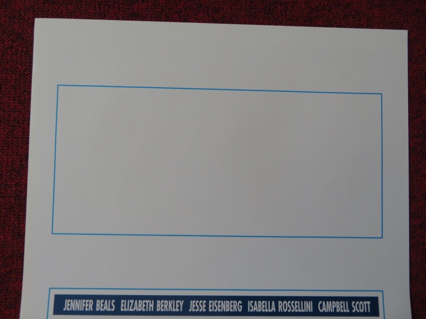 ROGER DODGER ITALIAN LOCANDINA (27.5"x13") POSTER JESSE EISENBERG 2002 Movie posters