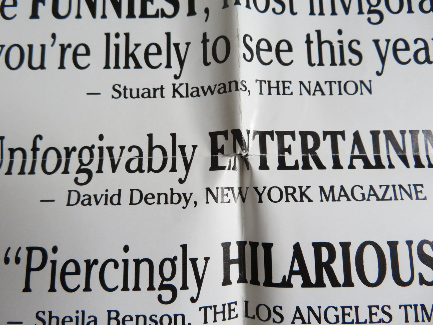 ROGER & ME FOLDED US ONE SHEET POSTER MICHAEL MOORE ROGER B. SMITH 1989 Rendezvous Cinema Movie posters