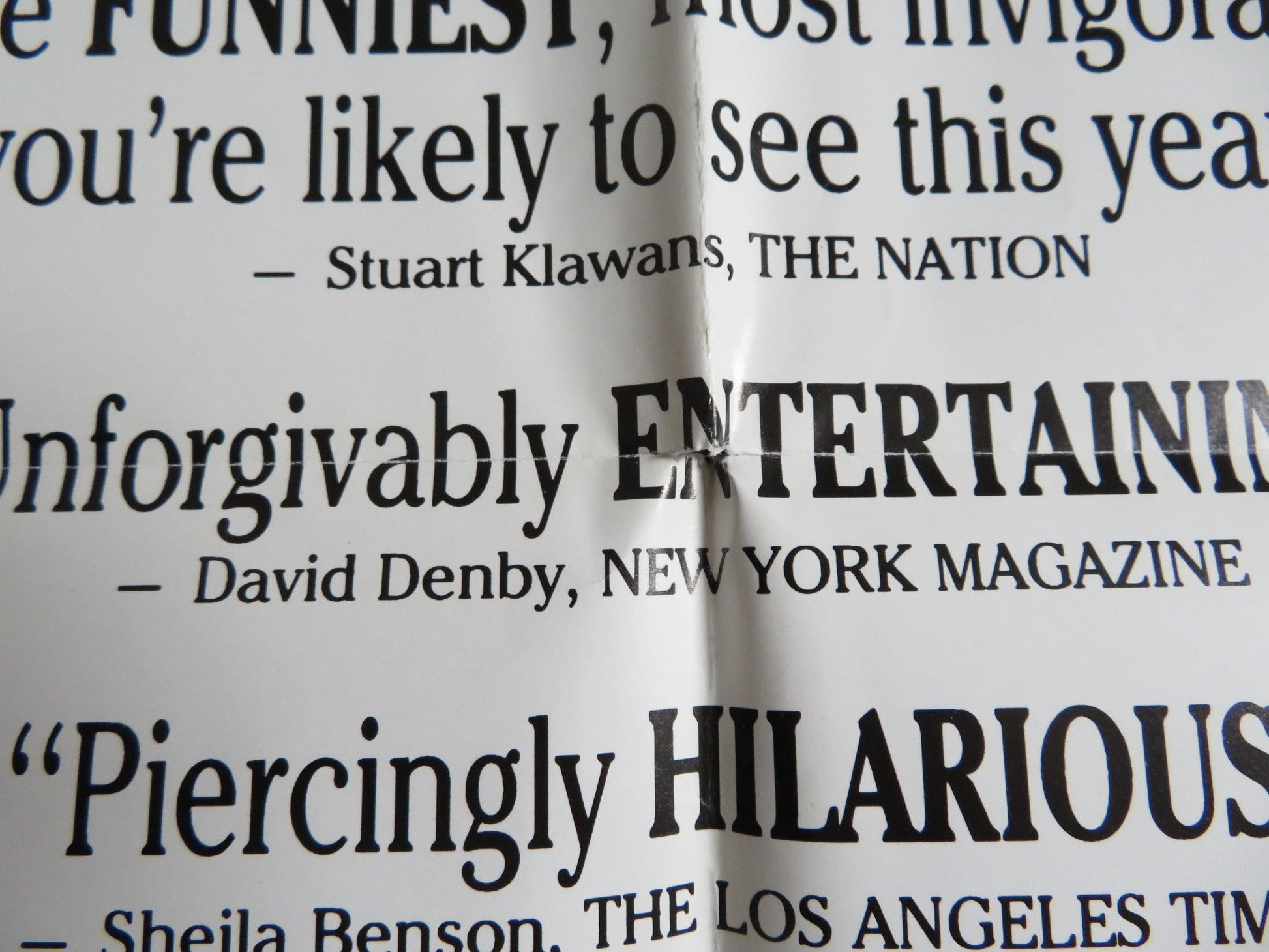 ROGER & ME FOLDED US ONE SHEET POSTER MICHAEL MOORE ROGER B. SMITH 1989 Rendezvous Cinema Movie posters