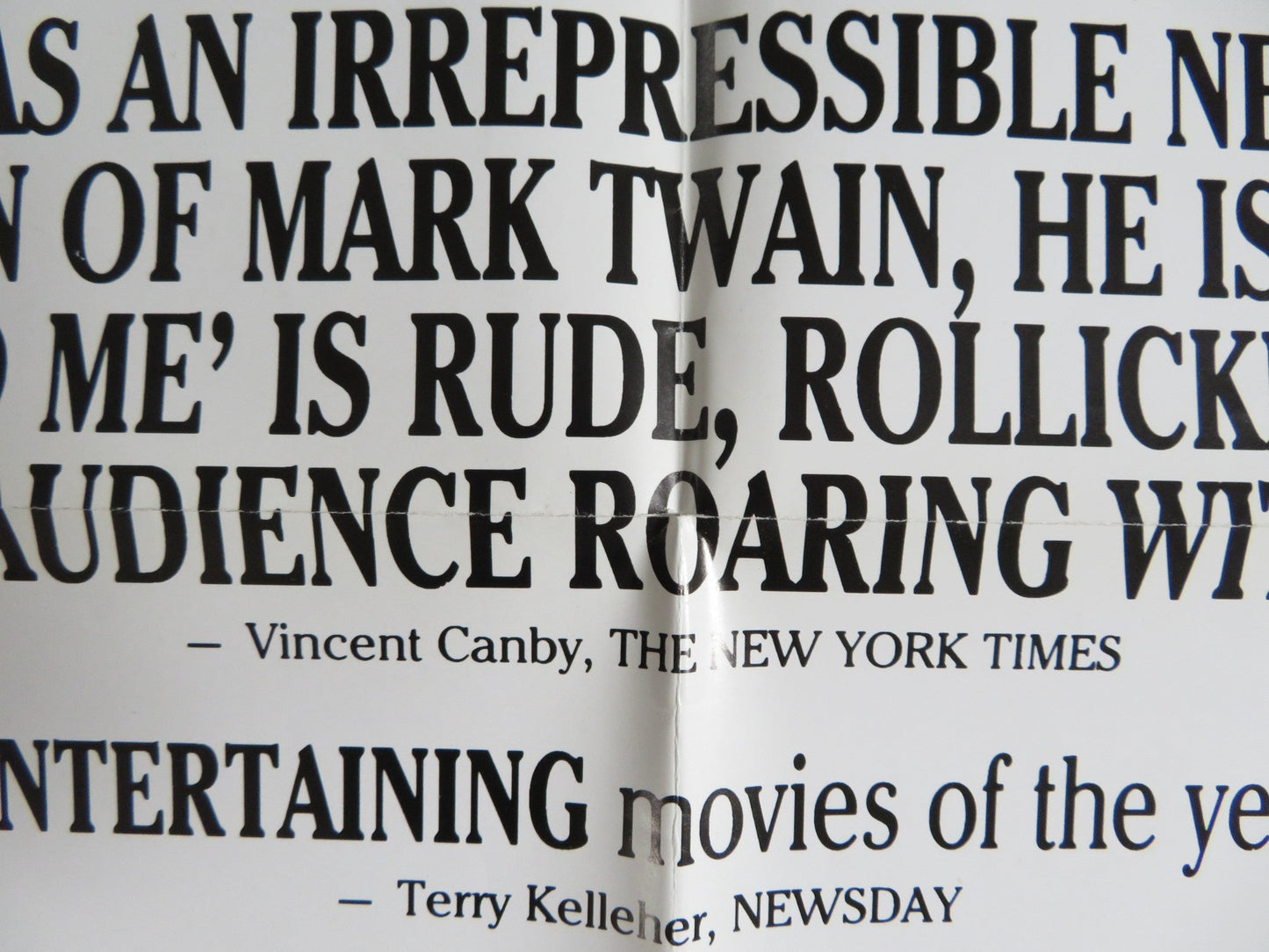 ROGER & ME FOLDED US ONE SHEET POSTER MICHAEL MOORE ROGER B. SMITH 1989 Rendezvous Cinema Movie posters