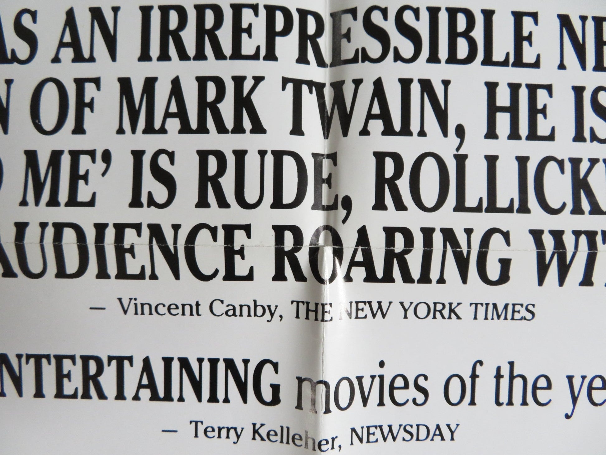 ROGER & ME FOLDED US ONE SHEET POSTER MICHAEL MOORE ROGER B. SMITH 1989 Rendezvous Cinema Movie posters