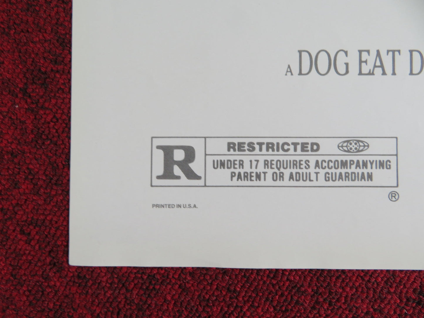 ROGER & ME FOLDED US ONE SHEET POSTER MICHAEL MOORE ROGER B. SMITH 1989 Rendezvous Cinema Movie posters