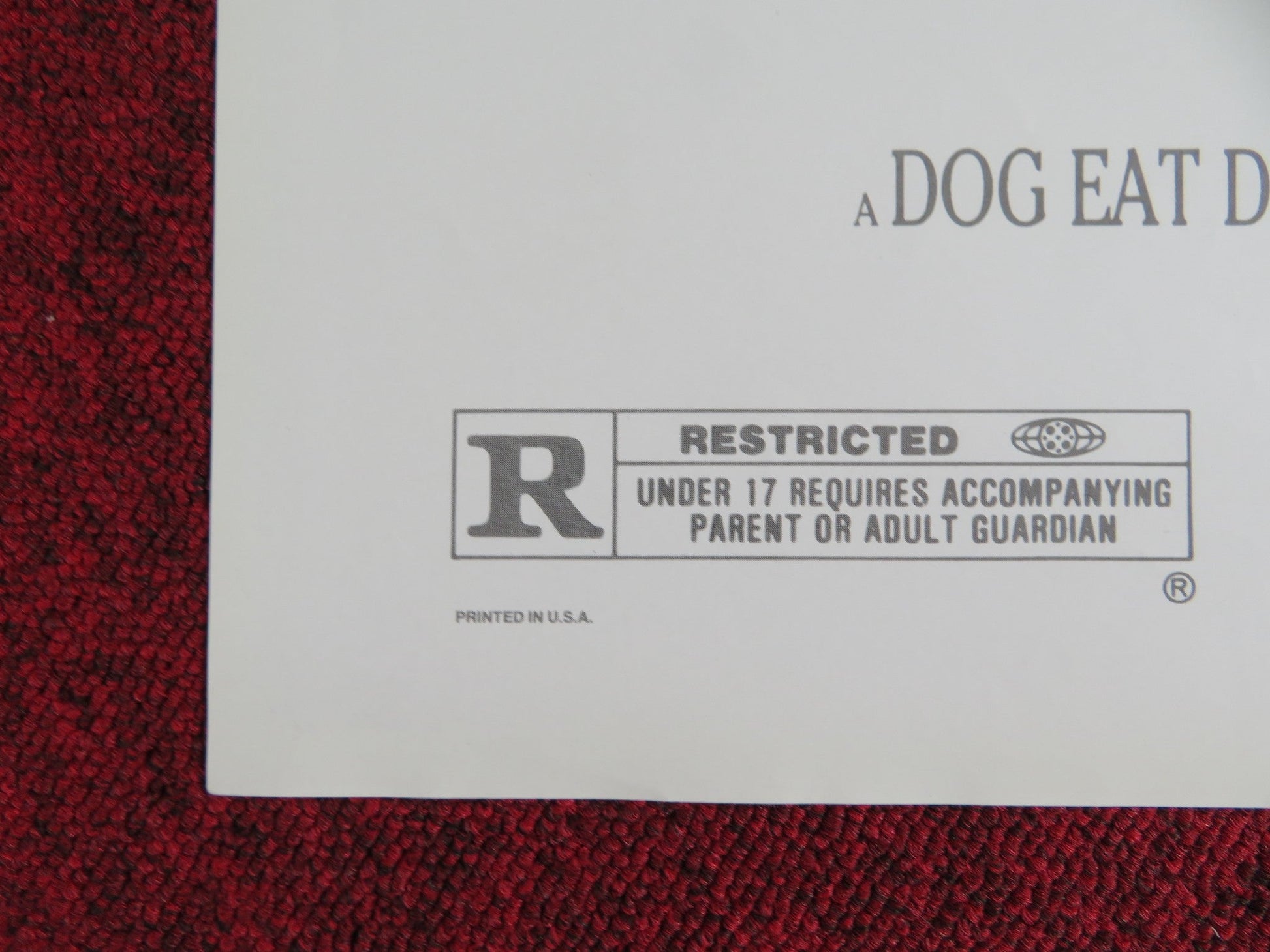 ROGER & ME FOLDED US ONE SHEET POSTER MICHAEL MOORE ROGER B. SMITH 1989 Rendezvous Cinema Movie posters