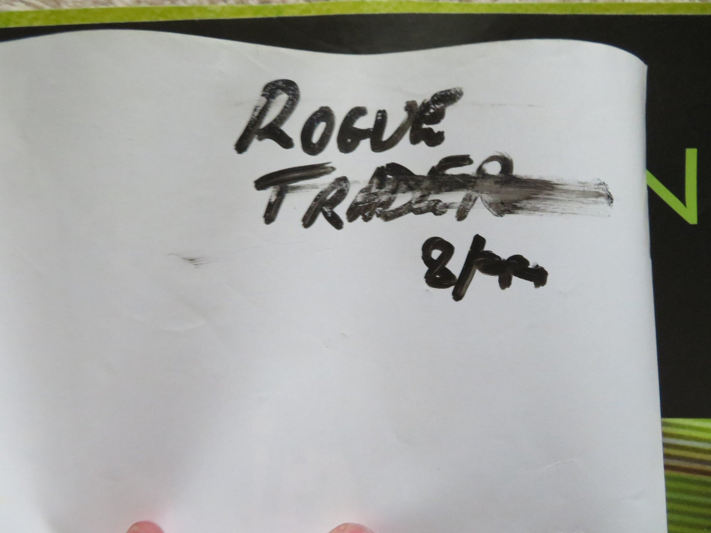 ROGUE TRADER UK QUAD (30"x 40") ROLLED POSTER EWAN MCGREGOR TIM MCINNERNY 1999 Rendezvous Cinema Movie posters