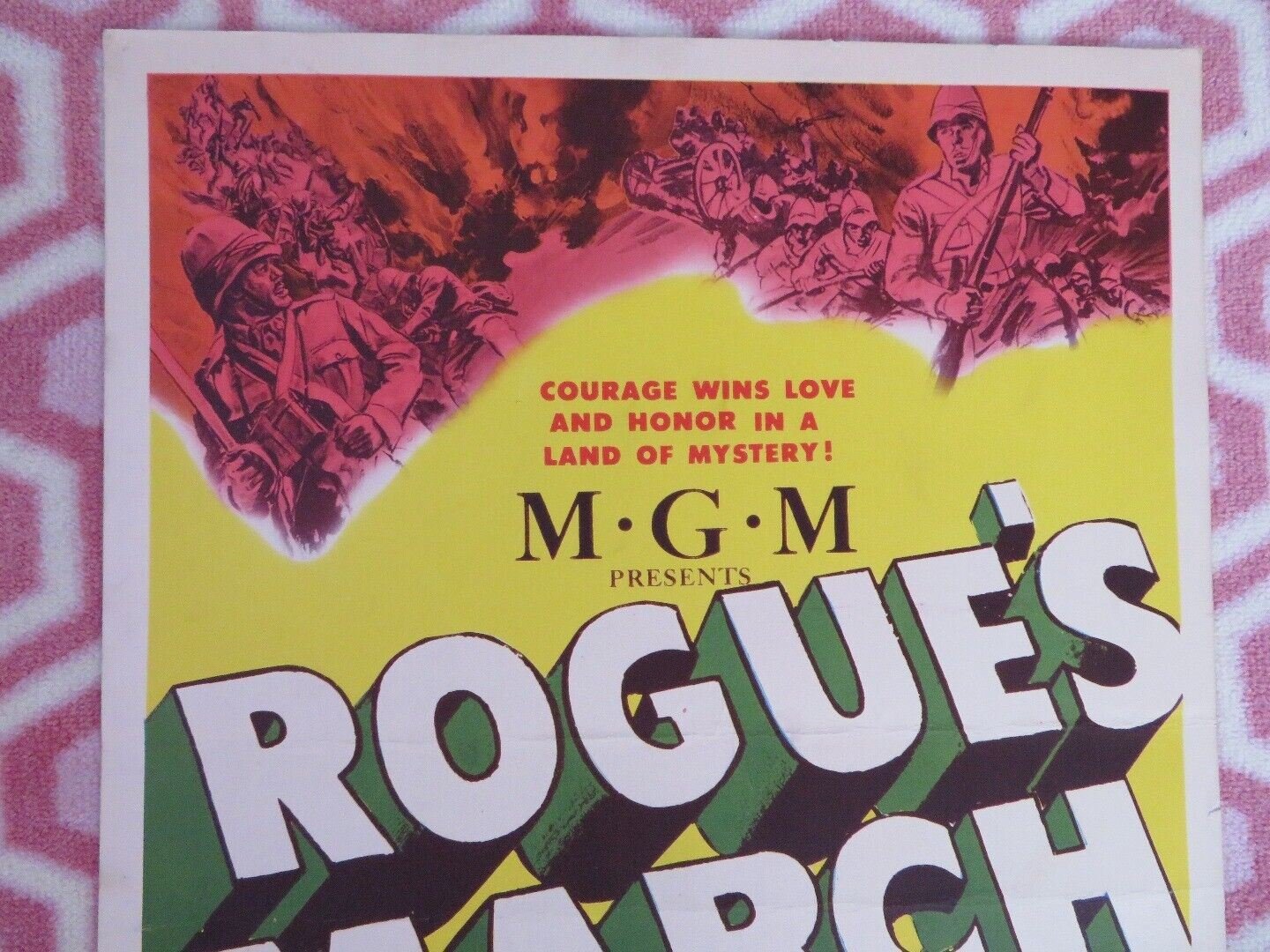 ROGUE'S MARCH US INSERT (14"x 36") POSTER PETER LAWFORD RICHARD GREENE 1953 Movie posters