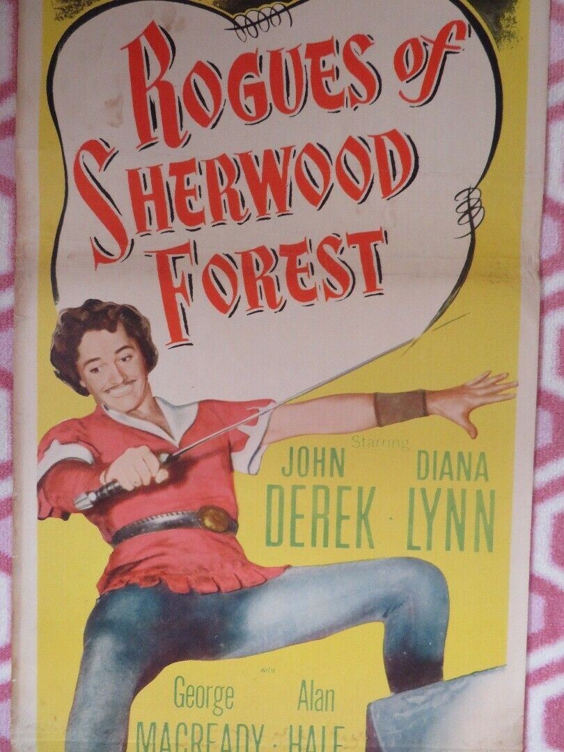ROGUES OF SHERWOOD FOREST US INSERT (14"x 36") POSTER JOHN DEREK DIANE LYNN 1950 - Rendezvous Cinema