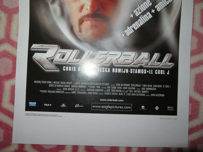 ROLLERBALL ITALIAN LOCANDINA (27.5"x13") POSTER JEAN RENO 2002 Movie posters