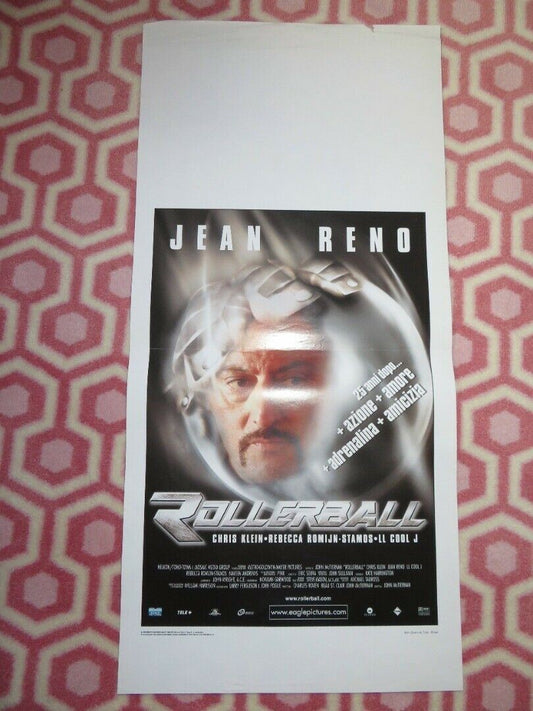 ROLLERBALL ITALIAN LOCANDINA (27.5"x13") POSTER JEAN RENO 2002 Movie posters