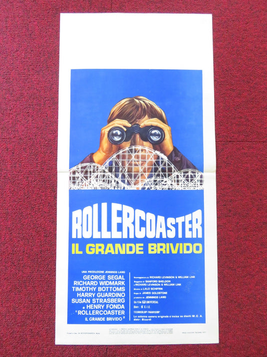 ROLLERCOASTER - b ITALIAN LOCANDINA POSTER GEORGE SEGAL HENRY FONDA 1977 Rendezvous Cinema Movie posters