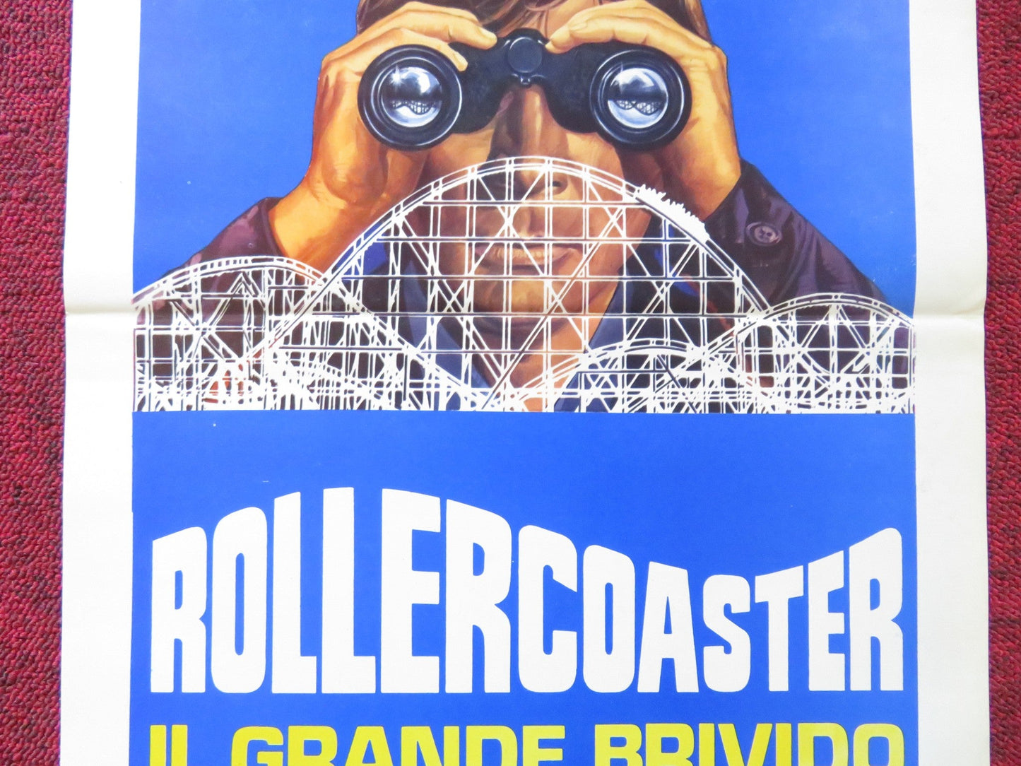 ROLLERCOASTER - b ITALIAN LOCANDINA POSTER GEORGE SEGAL HENRY FONDA 1977 Rendezvous Cinema Movie posters
