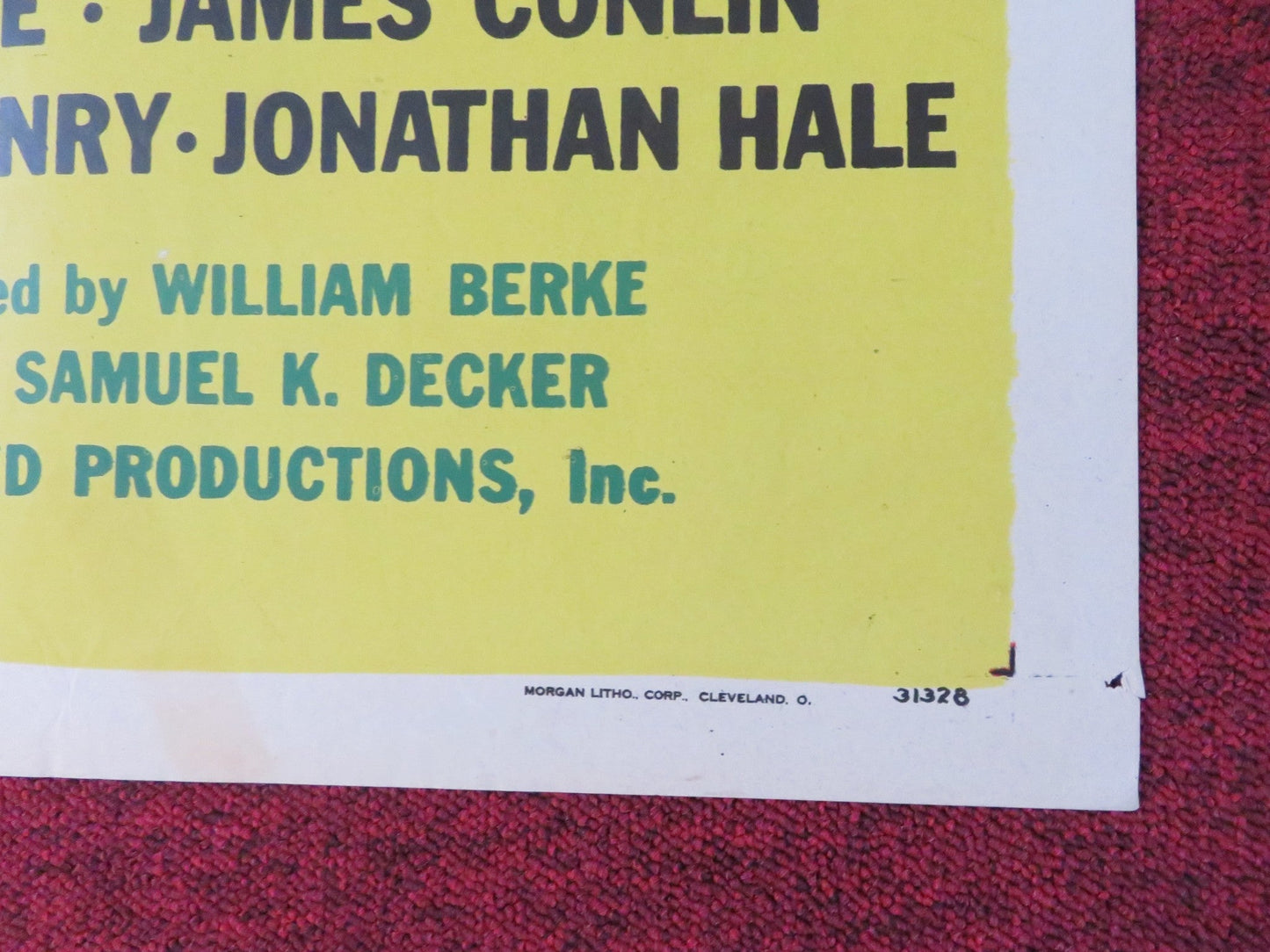 ROLLING HOME - B FOLDED US ONE SHEET POSTER JEAN PARKER RUSSELL HAYDEN 1946 Rendezvous Cinema Movie posters