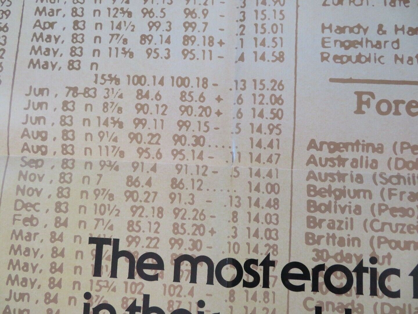 ROLLOVER US ONE SHEET POSTER JANE FONDA KRIS KRISTOFFERSON 1981 Movie posters