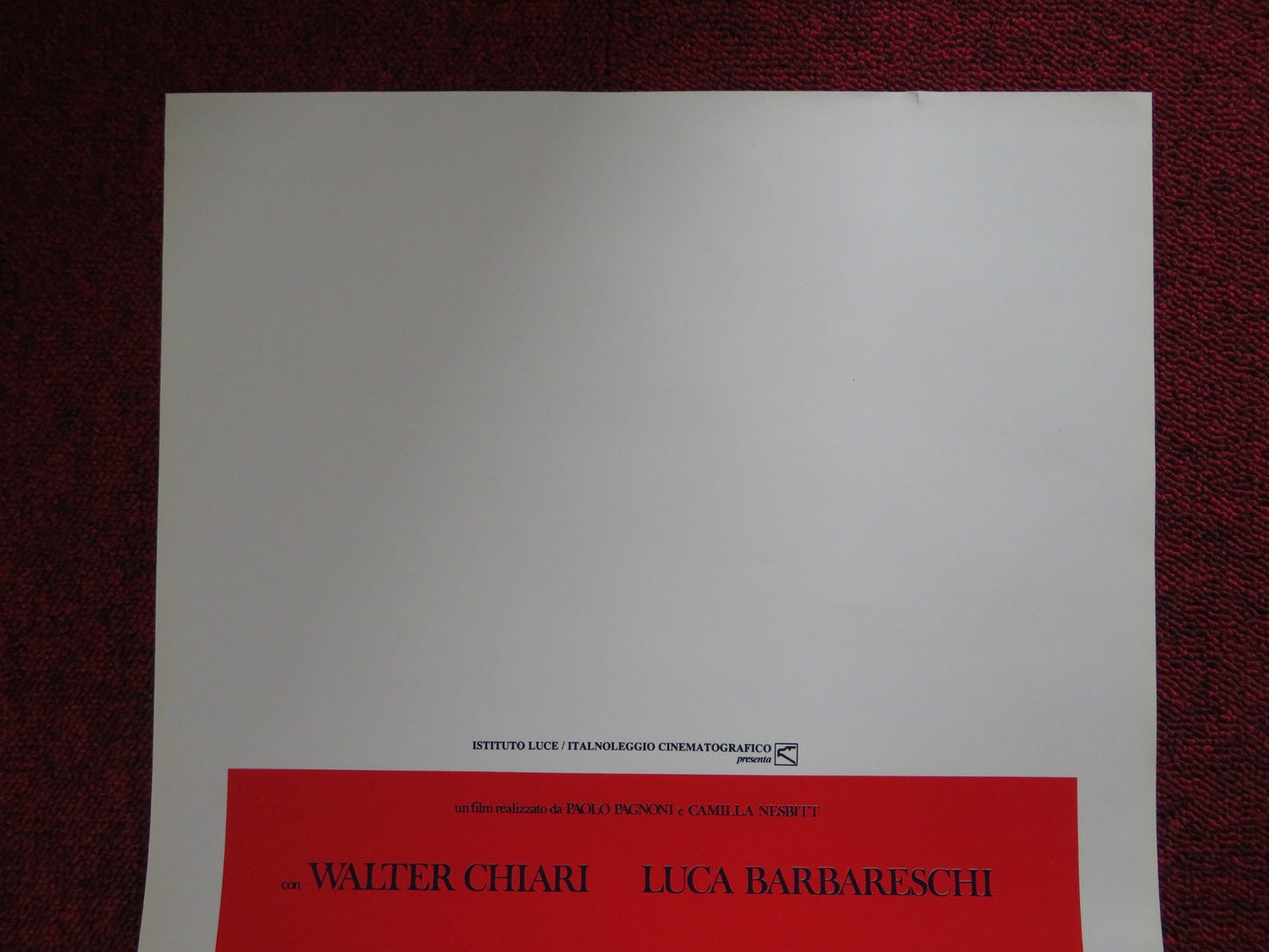 ROMANCE ITALIAN LOCANDINA POSTER WALTER CHIARI LUCA BARBARESCHI 1986 Rendezvous Cinema Movie posters