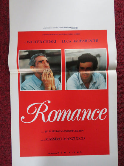 ROMANCE ITALIAN LOCANDINA POSTER WALTER CHIARI LUCA BARBARESCHI 1986 Rendezvous Cinema Movie posters