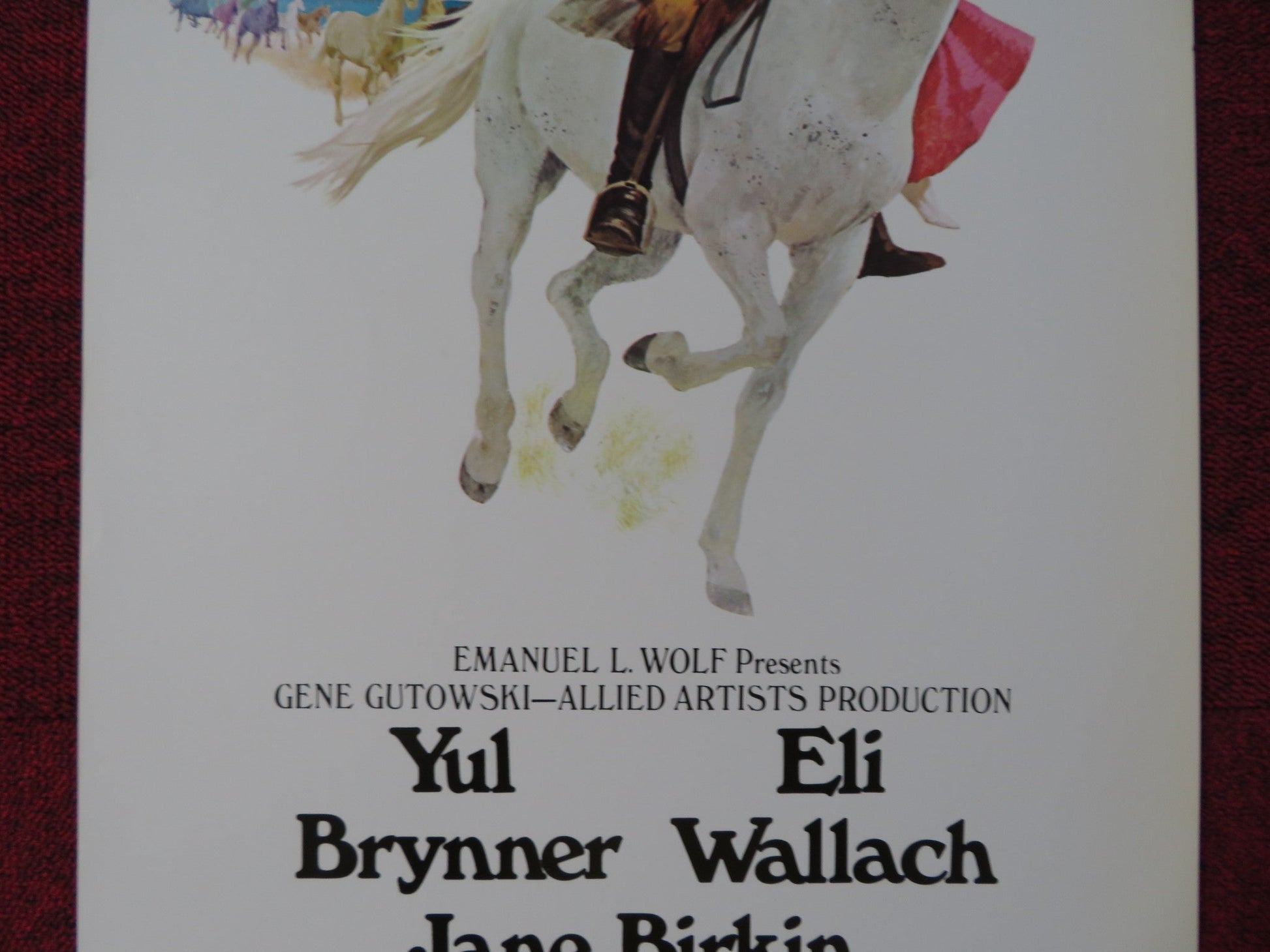 ROMANCE OF A HORSETHIEF US INSERT (14"x 36") POSTER YUL BRYNNER ELI WALLACH 1971 Rendezvous Cinema Movie posters
