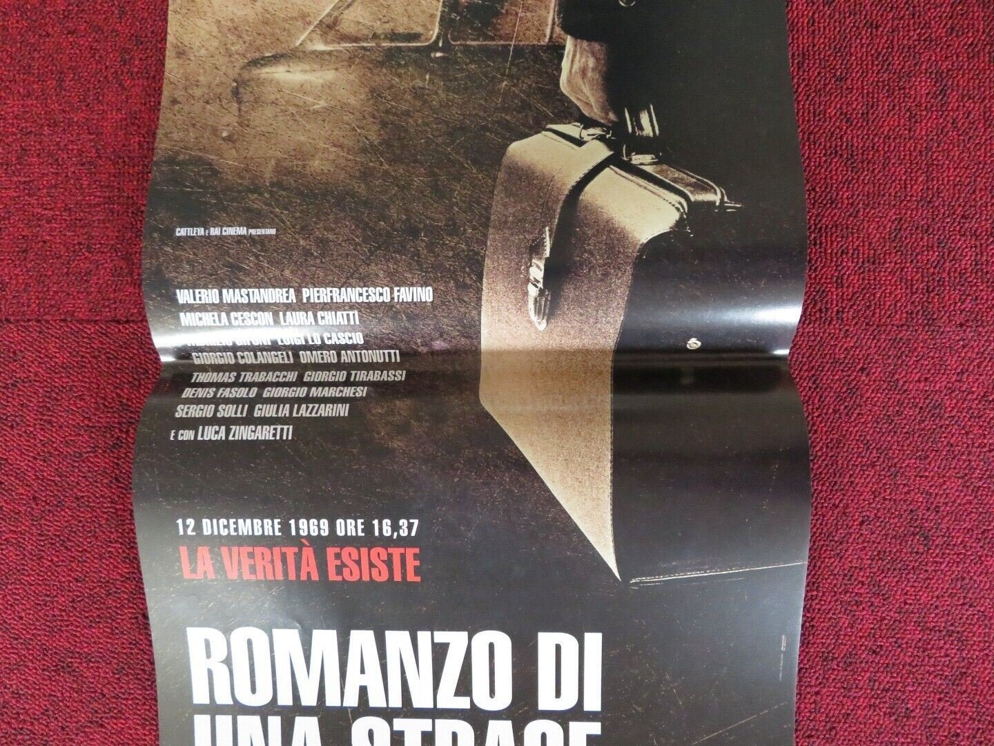 ROMANZO DI UNA STRAGE ITALIAN LOCANDINA (26.5"x12.5") POSTER 2012 - Rendezvous Cinema
