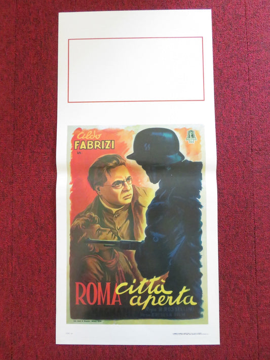 ROME, OPEN CITY ITALIAN LOCANDINA POSTER ALDO FABRIZI ROBERTO ROSSELLINI Rendezvous Cinema Movie posters