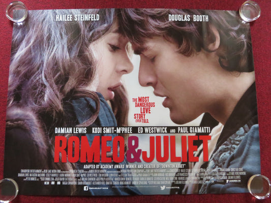 ROMEO & JULIET UK QUAD (30"x 40") ROLLED POSTER HAILEE STEINFELD D. BOOTH 2013 Rendezvous Cinema Movie posters