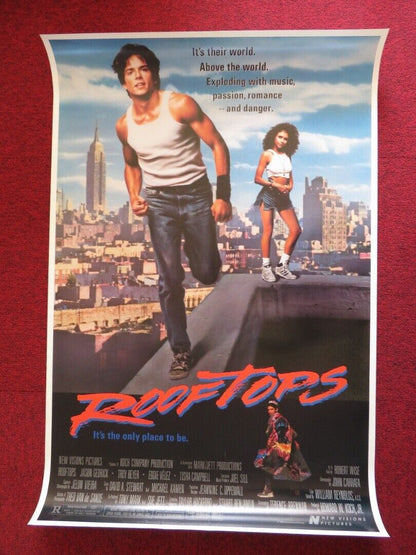 ROOFTOPS US ONE SHEET ROLLED POSTER JASON GEDRICK TROY BYER 1989 Movie posters