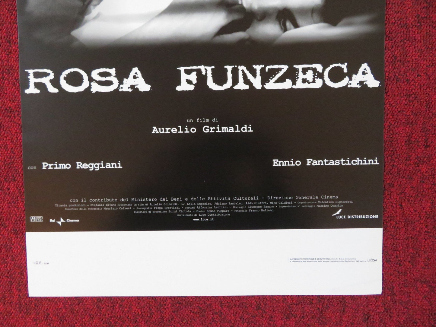 ROSA FUNZECA ITALIAN LOCANDINA POSTER IDA DI BENEDETTO PRIMO REGGIANI 2002 Rendezvous Cinema Movie posters