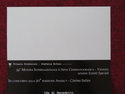 ROSA FUNZECA ITALIAN LOCANDINA POSTER IDA DI BENEDETTO PRIMO REGGIANI 2002 Rendezvous Cinema Movie posters