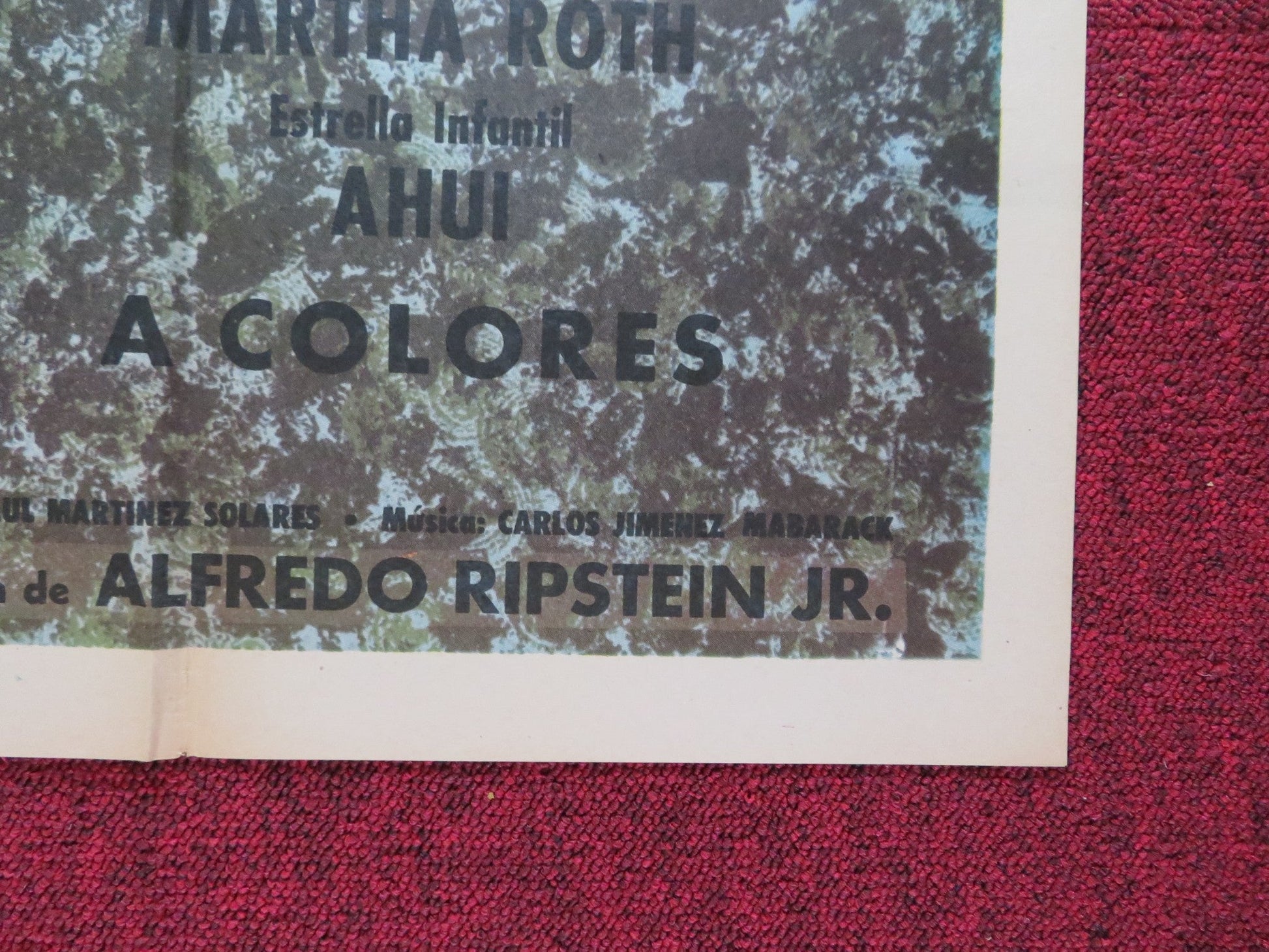 ROSARIO FOLDED MEXICAN POSTER MARGA LOPEZ ENRIQUE LIZALDE 1971 Rendezvous Cinema Movie posters