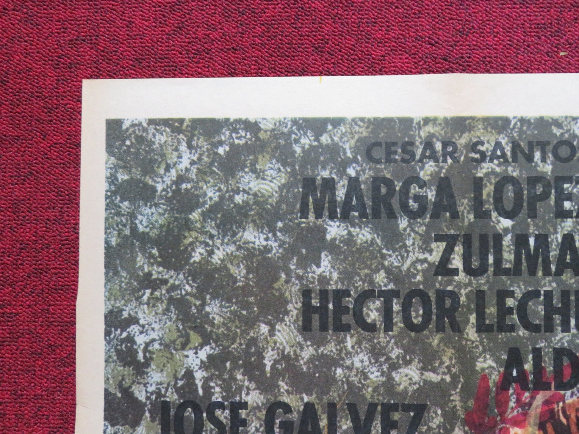 ROSARIO FOLDED MEXICAN POSTER MARGA LOPEZ ENRIQUE LIZALDE 1971 Rendezvous Cinema Movie posters