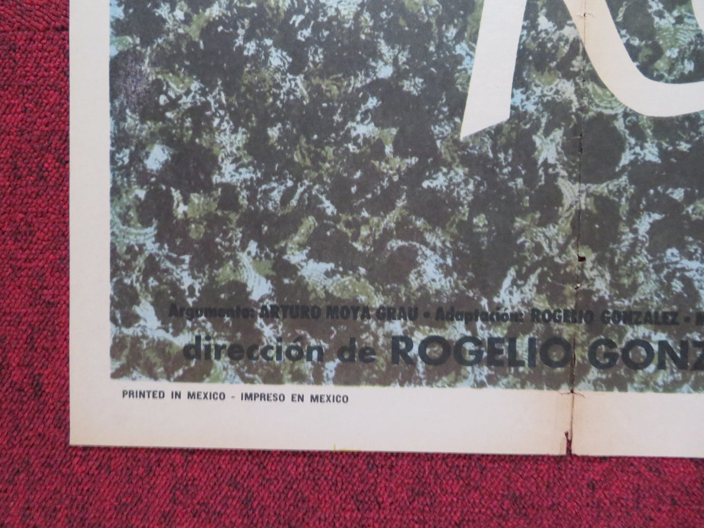 ROSARIO FOLDED MEXICAN POSTER MARGA LOPEZ ENRIQUE LIZALDE 1971 Rendezvous Cinema Movie posters