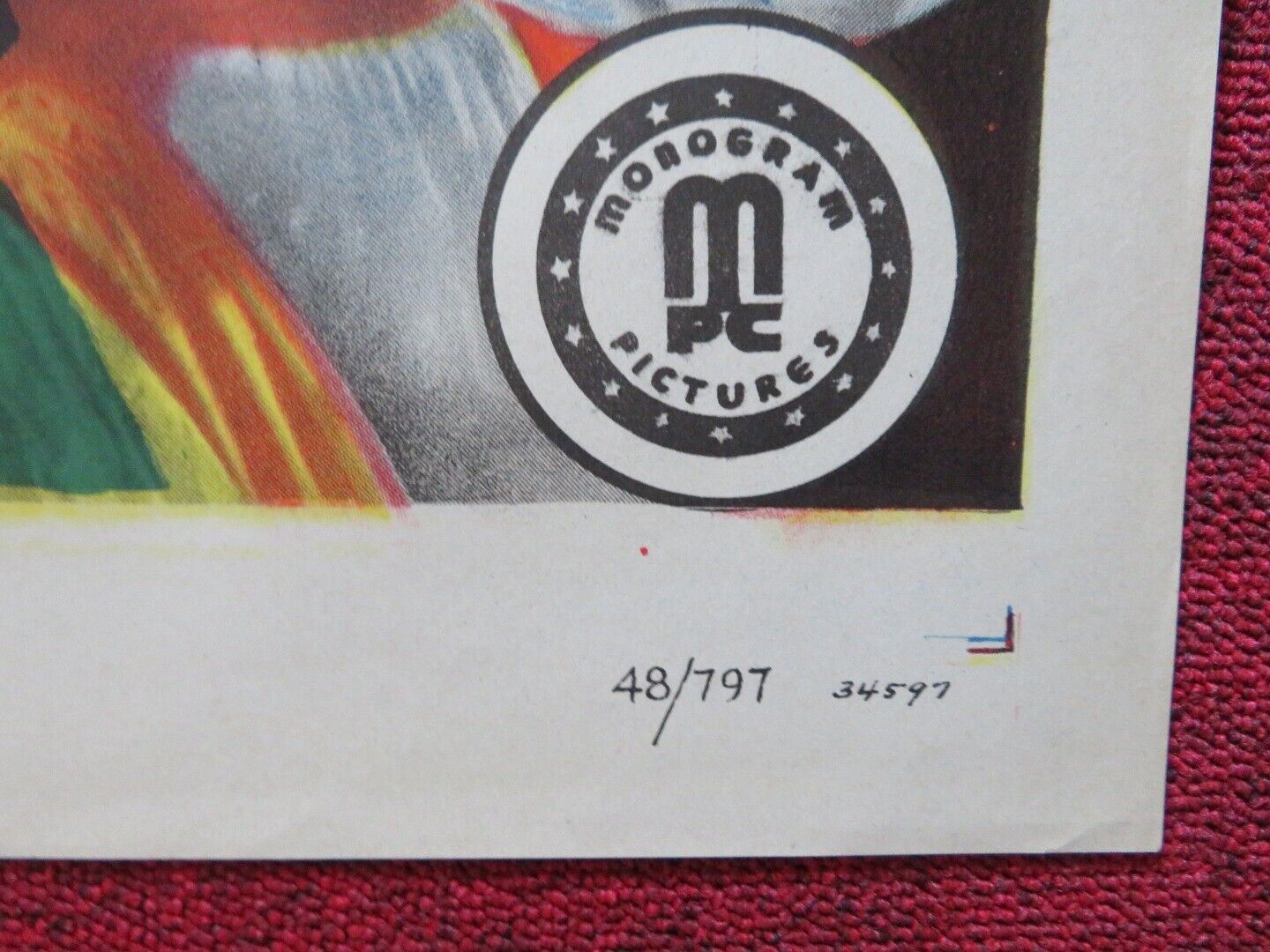 ROSE OF THE RIO GRANDE FOLDED US ONE SHEET POSTER JOHN CARROLL 1948 Movie posters