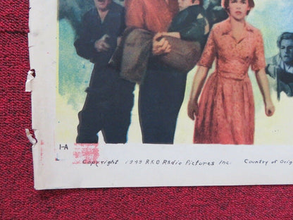 ROSEANNA MCCOY FOLDED US ONE SHEET POSTER FARLEY GRANGER 1949 Movie posters